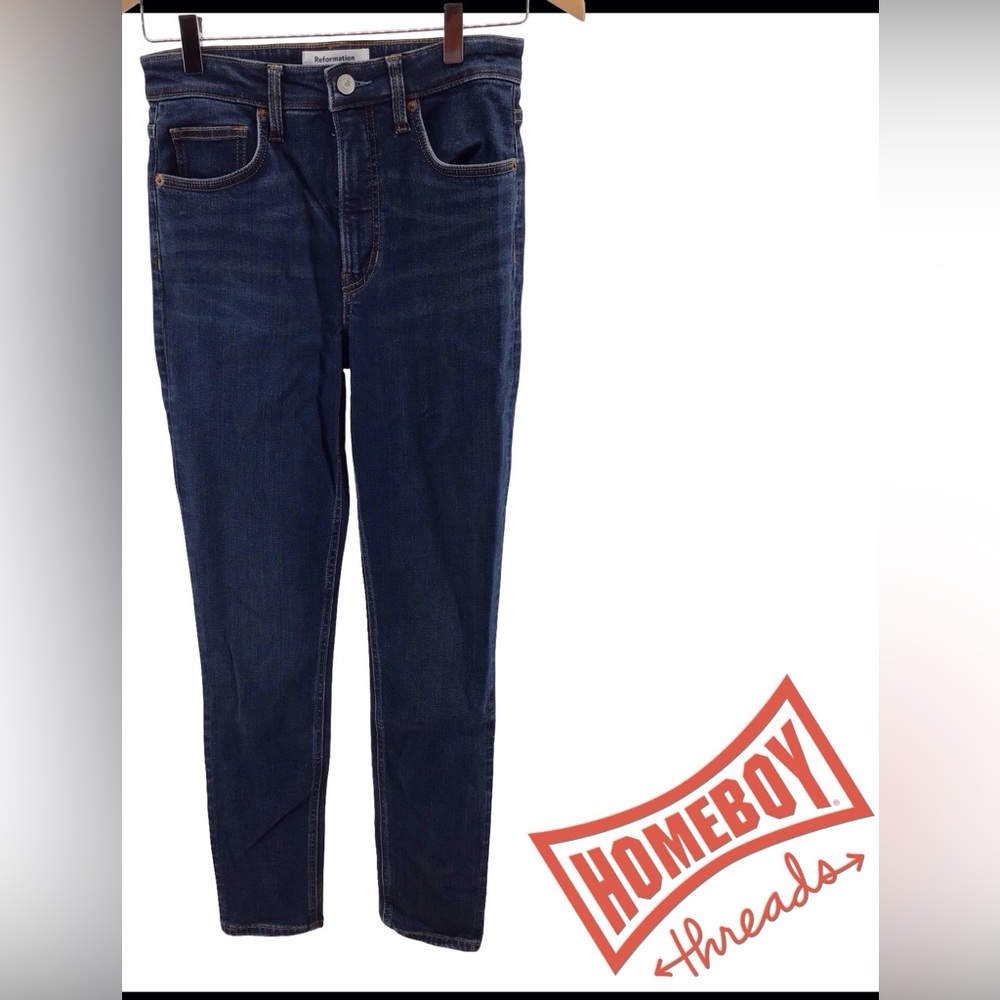 Reformation Dark Blue Skinny Jeans for Men
